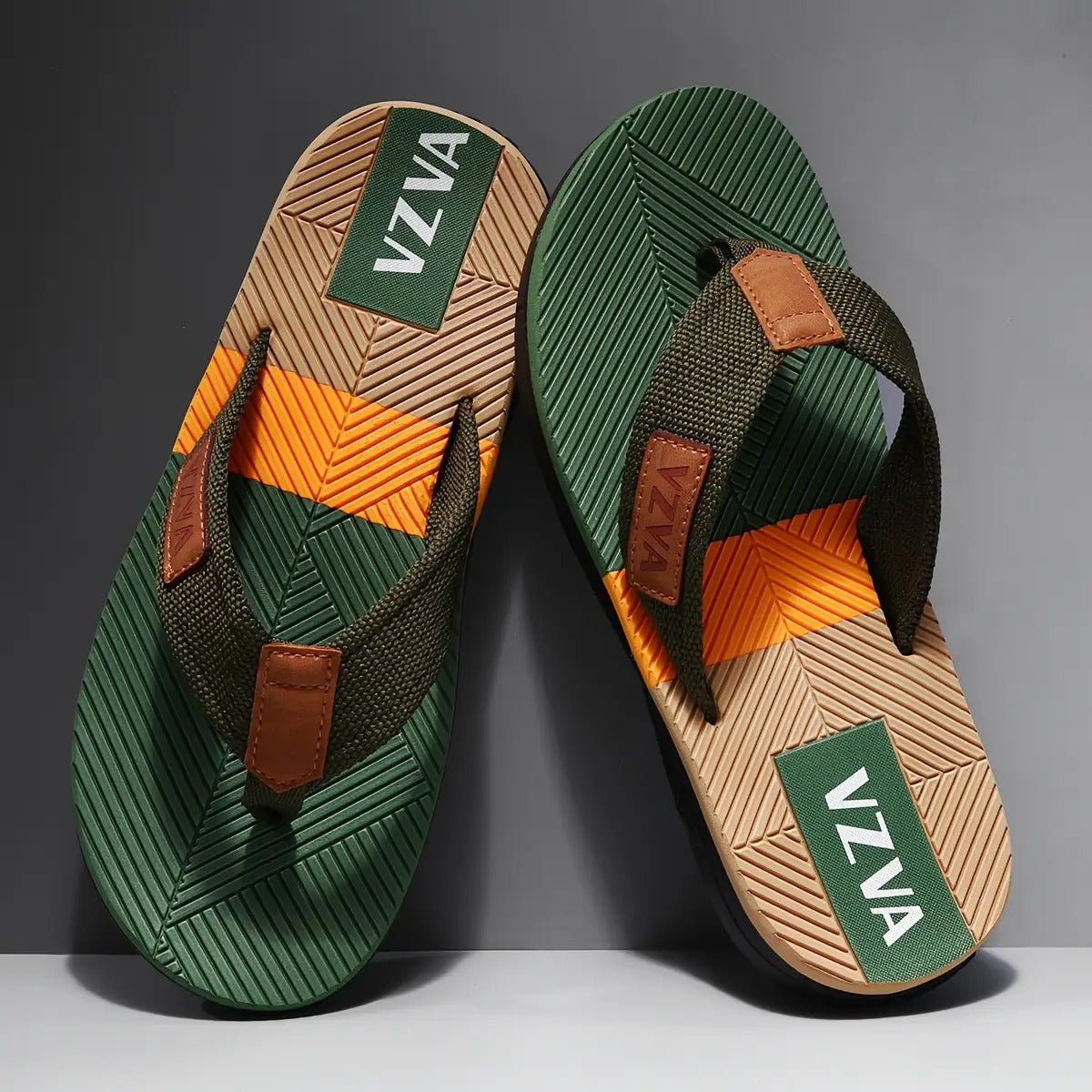 Men's Non-Slip Flip-Flops with Cushioned Insoles and PU Soles- Lightweight EVA Upper Layer, Open Design, Arch Support- Black/Blue Block Indoor and Outdoor Sandals, Suitable for Beach, Pool, Home Use- Casual Comfortable Shoes, Men's Beach Sandals,M Beach