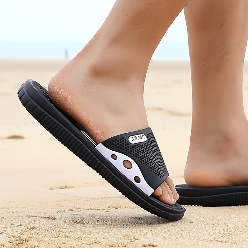 Men'S Stylish Open-Toe Breathable EVA Slides - Comfortable, Non-Slip, Durable Casual Sandals with Vibrant Green & Gray Design, Perfect for Beach or Casual Attire, Beach Footwear | Stylish Sandals | EVA Sandals