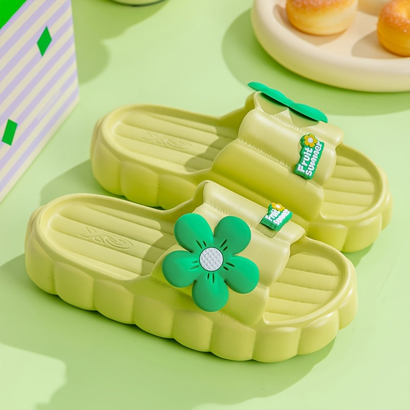 Women'S Summer Sunflower Decor Sandals - Lightweight, Comfortable Indoor/Outdoor Slippers with EVA Thick Sole, Non-Slip, Breathable, and Versatile Design for Daily Wear, Gifts, and Vacation Use, Allseason Footwear | Floral Sandals | Evasole