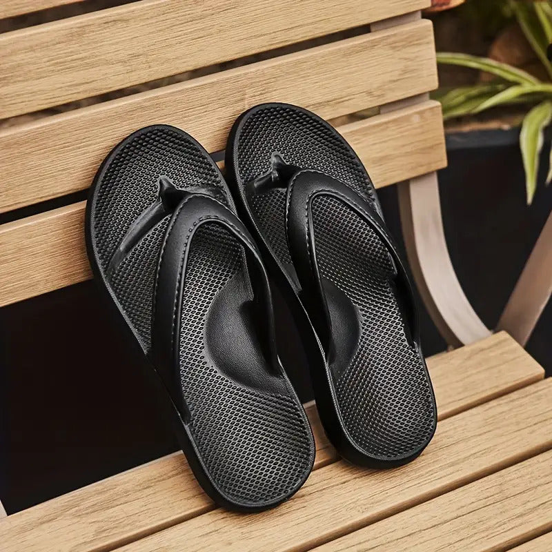 ARCHIES Women's Elegant Arched Support Flip-Flops with EVA Soft Cushion - Non-Slip Arch Support Shoes, Machine Washable & Durable Beach Shoes for Summer, Brown/Black/White, Casual & Semi-Formal Wear, Comfortable Indoor/Outdoor Shoes