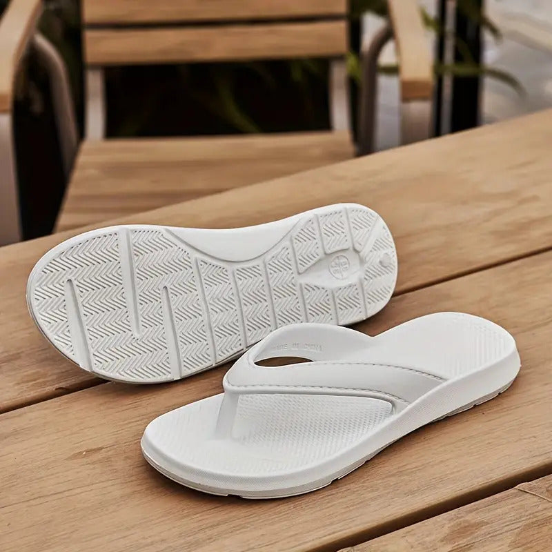 ARCHIES Women's Elegant Arched Support Flip-Flops with EVA Soft Cushion - Non-Slip Arch Support Shoes, Machine Washable & Durable Beach Shoes for Summer, Brown/Black/White, Casual & Semi-Formal Wear, Comfortable Indoor/Outdoor Shoes
