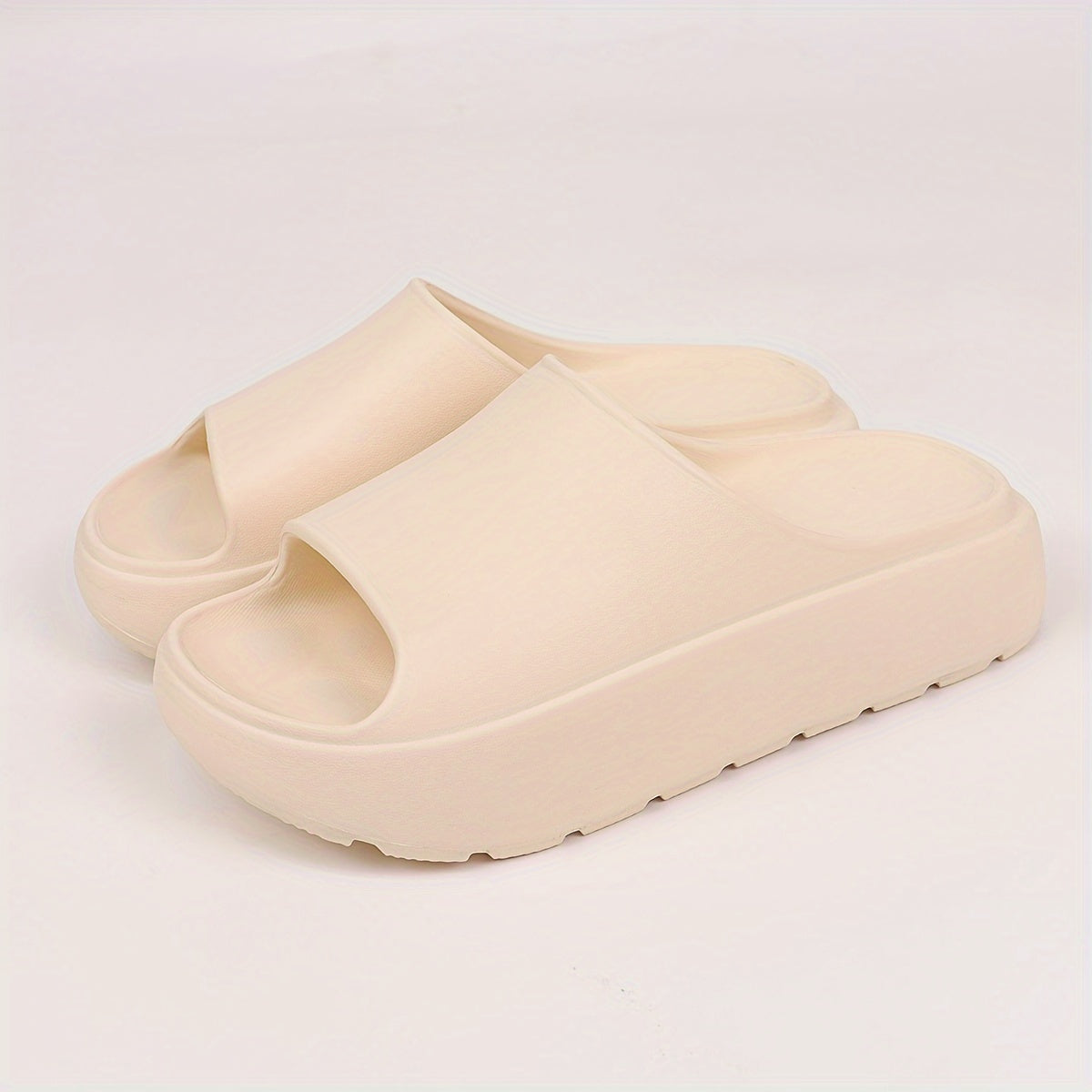 Women's Non-Slip Thick Platform EVA Slide Slippers - Open-Toe Slip-On Casual Shoes for Indoor/Outdoor Summer Use, Vibrant Pink, Summer Footwear | Vibrant Footwear | Comfortable Footwear, Ladies Slippers