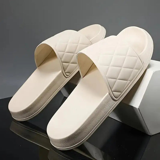 Men'S Lightweight EVA Slip-On Slippers - Arch Support & Anti-Slip Sole, Cushion-Free Design, Slip-On Sandals for Indoor/Outdoor, Beach, Home - Easy Slip-On Closure, Large Size Available - Ideal for Men'S Everyday & Formal Use, Indoor Footwear,