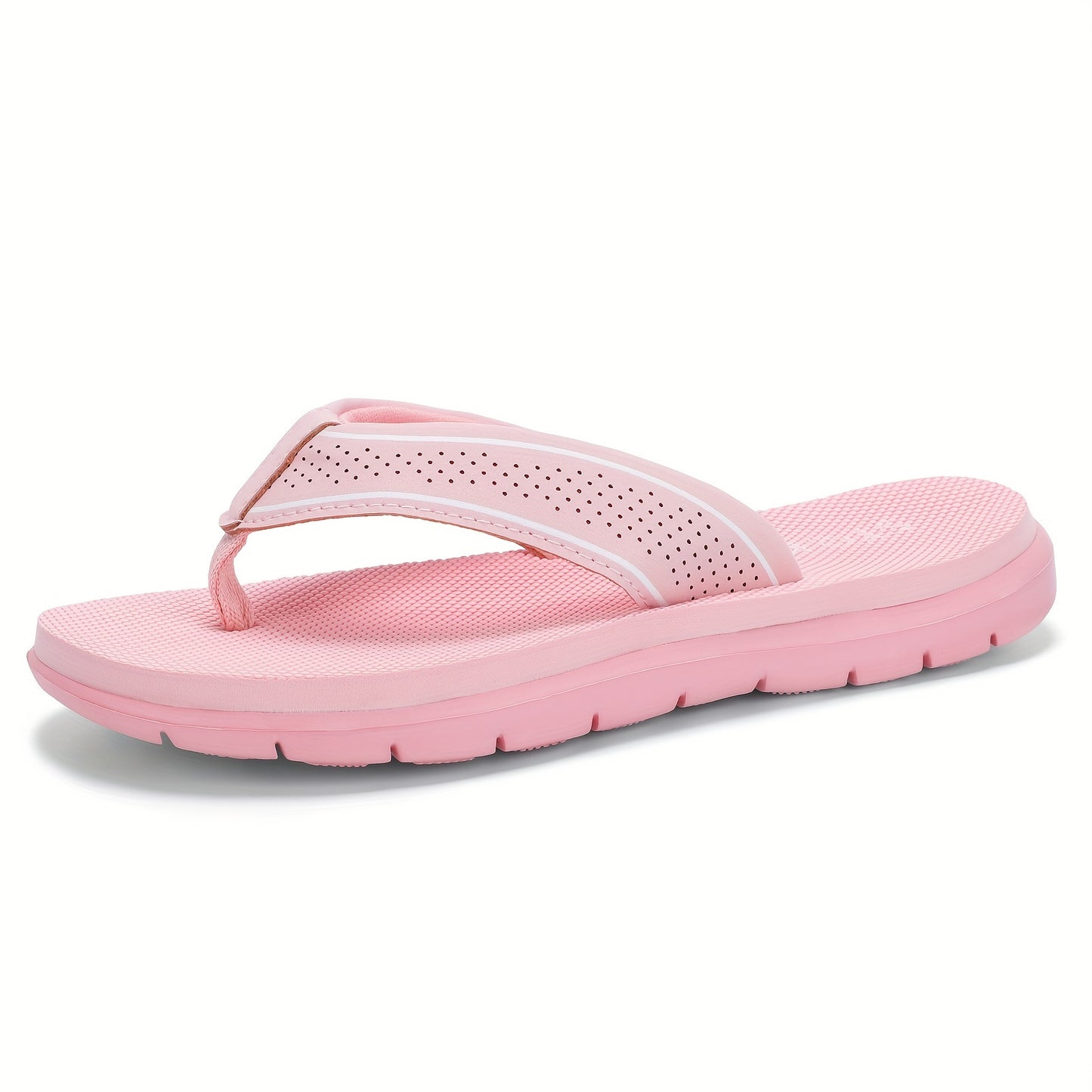 STQ Youngsters's Flip Flops - Non-Slip, Comfortable EVA Beach Sandals with Black Strap, Ideal for Summer Activities