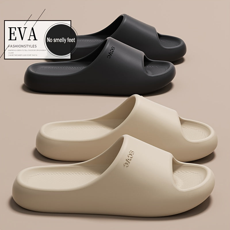 EVA Slides - Comfortable, Non-Slip, Odor-Resistant for Indoor/Outdoor Use - Perfect for Shower & Casual Wear, Thick Sole, Home