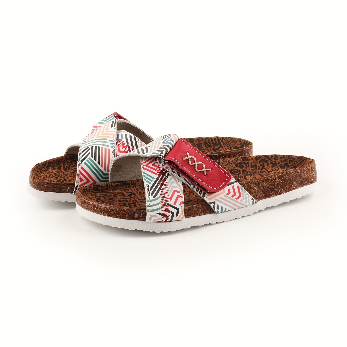 1 Pair Women'S Casual Beach Slides - Solid Color Open Toe Slip-On Sandals with Split Cow Leather Upper, Pig Split Leather Lining, and EVA/TPR Flat Sole - Comfortable and Non-Slip Summer Footwear