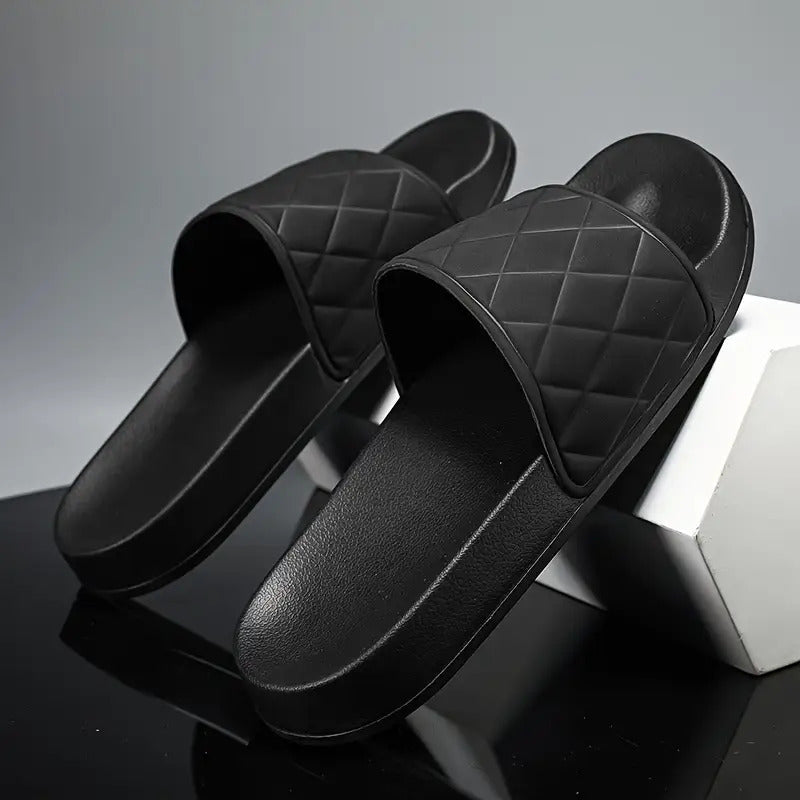 Men'S Lightweight EVA Slip-On Slippers - Arch Support & Anti-Slip Sole, Cushion-Free Design, Slip-On Sandals for Indoor/Outdoor, Beach, Home - Easy Slip-On Closure, Large Size Available - Ideal for Men'S Everyday & Formal Use, Indoor Footwear,