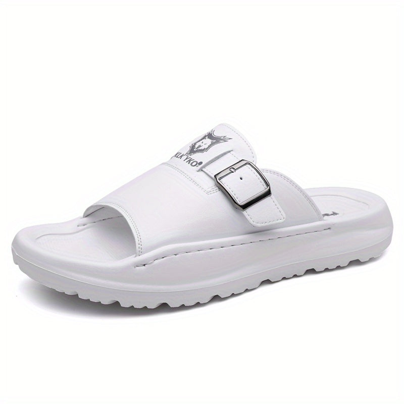 New 2024 Spring/Summer Casual Slip-On Sandals, Soft Sole Trendy Beach Shoes for Men - High Quality, Durable, Breathable, Odor-Free Lightweight Home Slippers, Comfortable Non-Slip Thick-Soled Outdoor & Indoor Use, Fashionable Open-Toe Flip-Flops for All