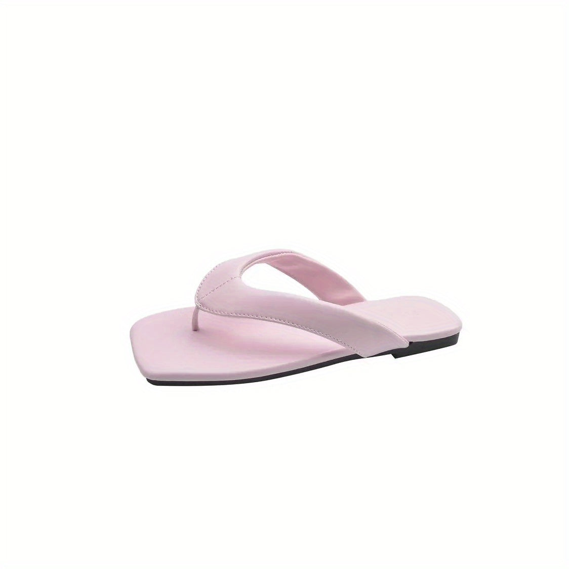 Women's Non-Slip Flip Flops - Lightweight Soft Sole Slip-On Shoes with Cushioned PU Outsole, Slip-Resistant for Home, Beach, Travel - Available in Brown, Black, Tan, Beige - Women's House Shoes & Casual Footwear, Indoor Slippers, Opentoe Style,
