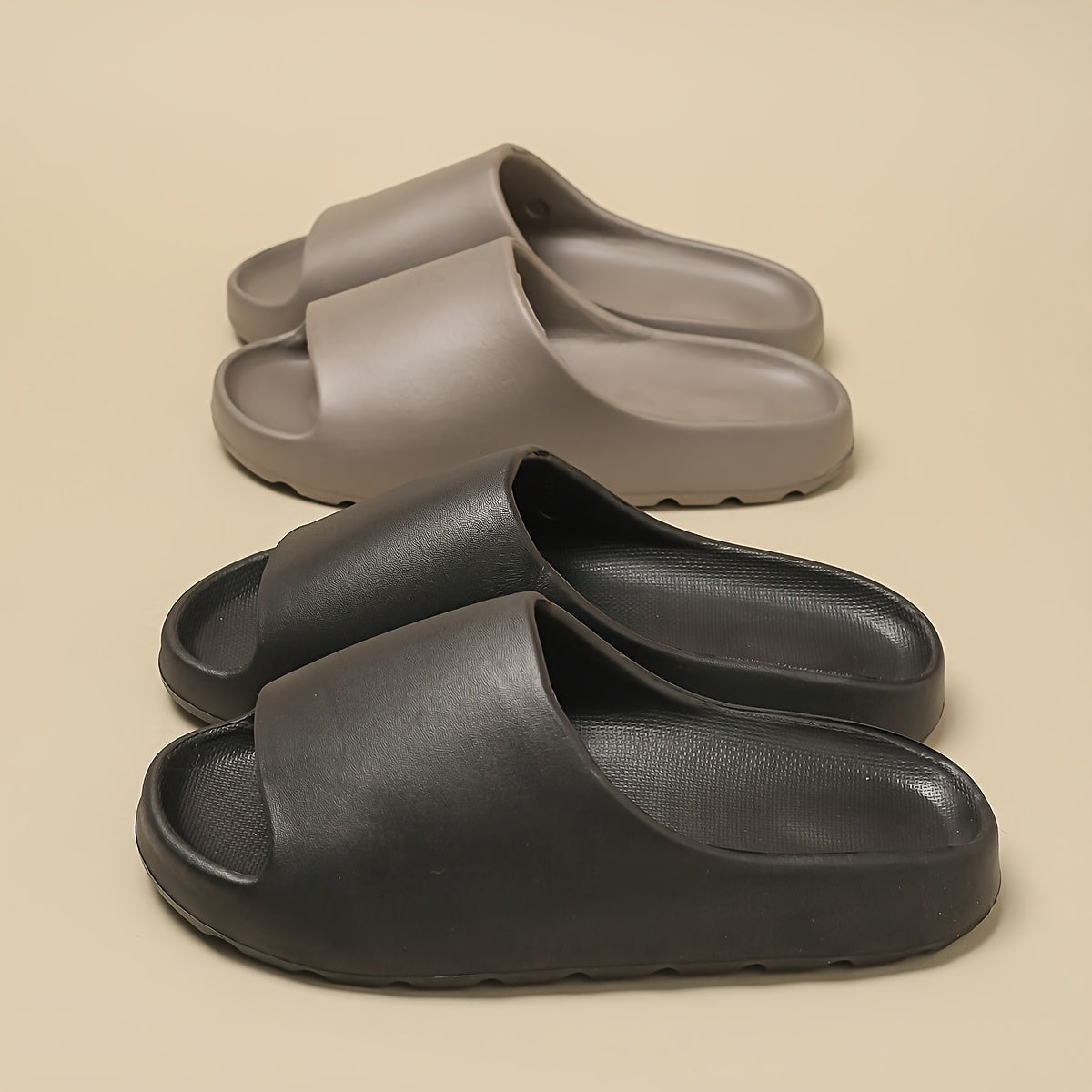 Men's Fashion EVA Slides - Non-Slip, Soft Sole Sandals for Indoor/Outdoor Use