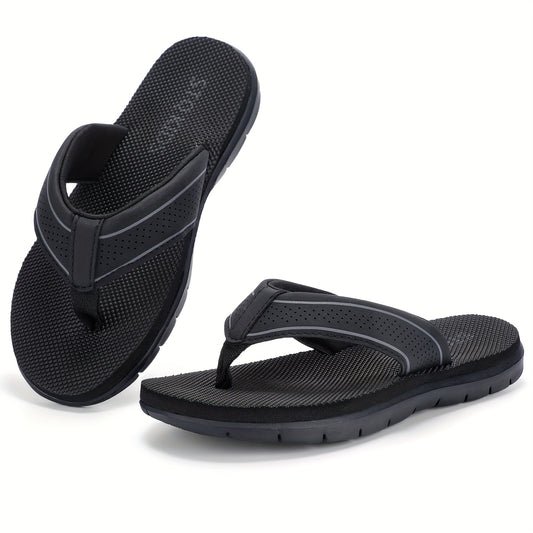 STQ Youngsters's Flip Flops - Non-Slip, Comfortable EVA Beach Sandals with Black Strap, Ideal for Summer Activities