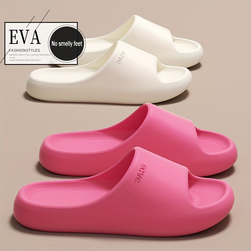 EVA Slides - Comfortable, Non-Slip, Odor-Resistant for Indoor/Outdoor Use - Perfect for Shower & Casual Wear, Thick Sole, Home