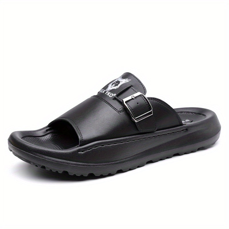 New 2024 Spring/Summer Casual Slip-On Sandals, Soft Sole Trendy Beach Shoes for Men - High Quality, Durable, Breathable, Odor-Free Lightweight Home Slippers, Comfortable Non-Slip Thick-Soled Outdoor & Indoor Use, Fashionable Open-Toe Flip-Flops for All