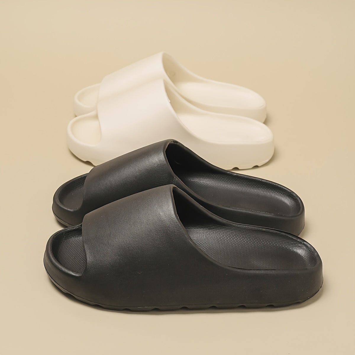 Men's Fashion EVA Slides - Non-Slip, Soft Sole Sandals for Indoor/Outdoor Use