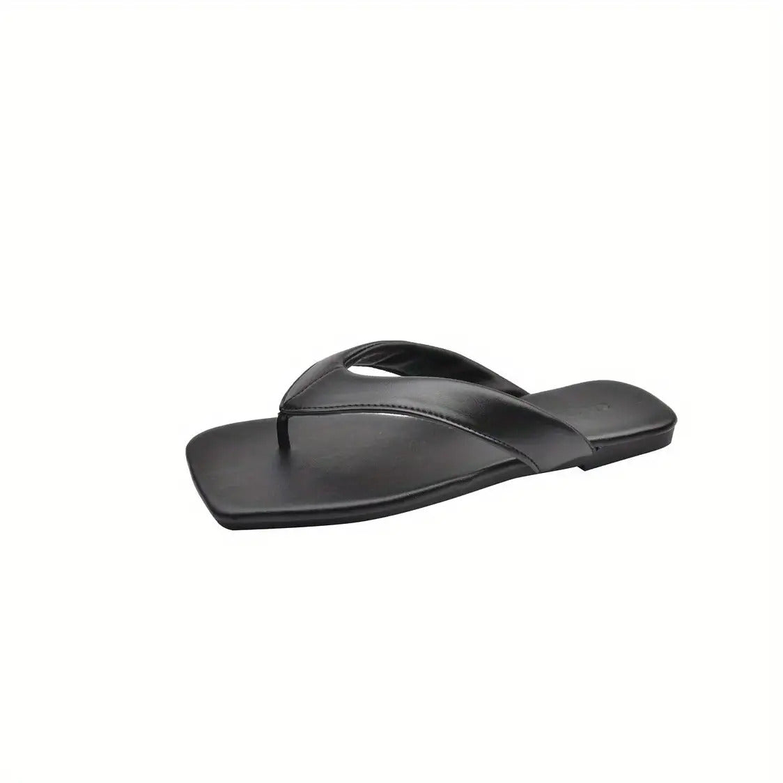 Women's Non-Slip Flip Flops - Lightweight Soft Sole Slip-On Shoes with Cushioned PU Outsole, Slip-Resistant for Home, Beach, Travel - Available in Brown, Black, Tan, Beige - Women's House Shoes & Casual Footwear, Indoor Slippers, Opentoe Style,
