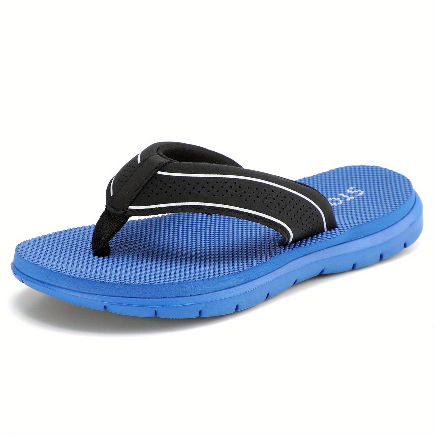 STQ Youngsters's Flip Flops - Non-Slip, Comfortable EVA Beach Sandals with Black Strap, Ideal for Summer Activities