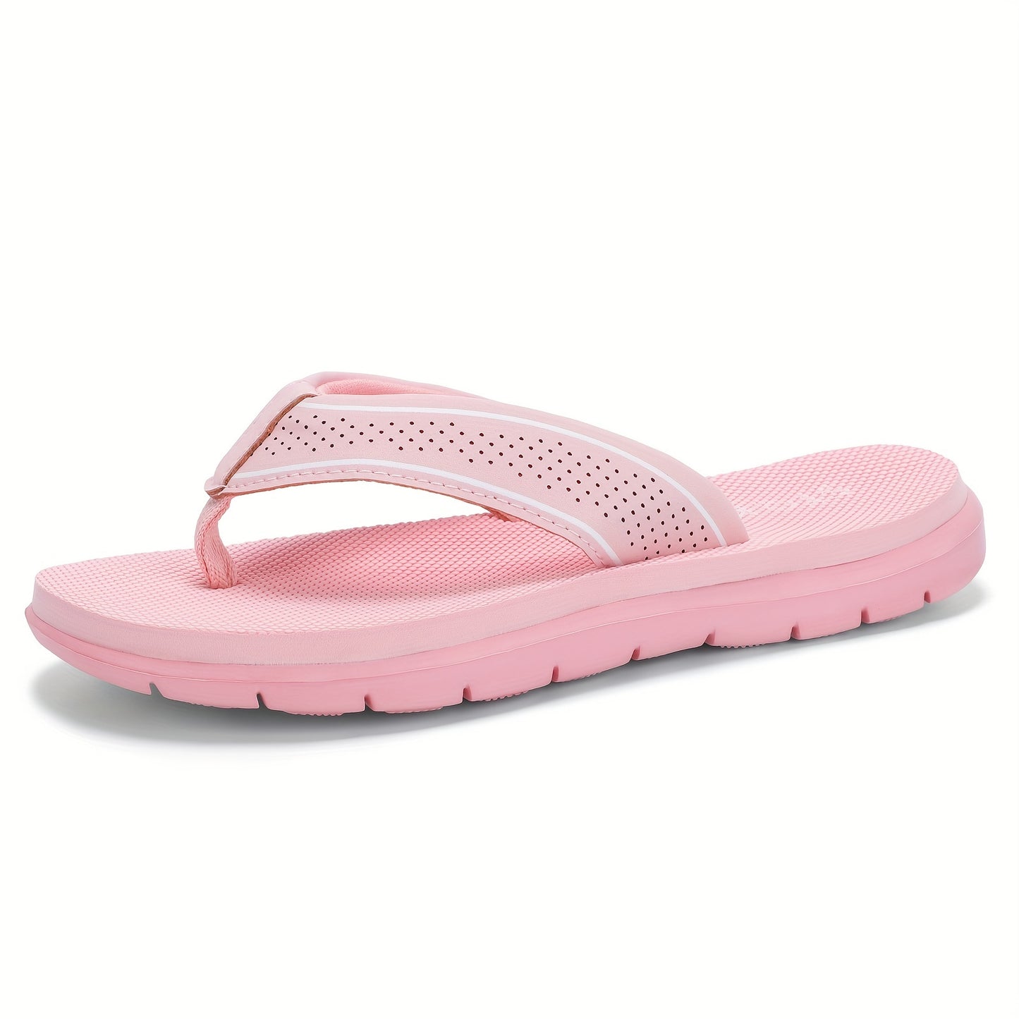 STQ Youngsters's Flip Flops - Non-Slip, Comfortable EVA Beach Sandals with Black Strap, Ideal for Summer Activities