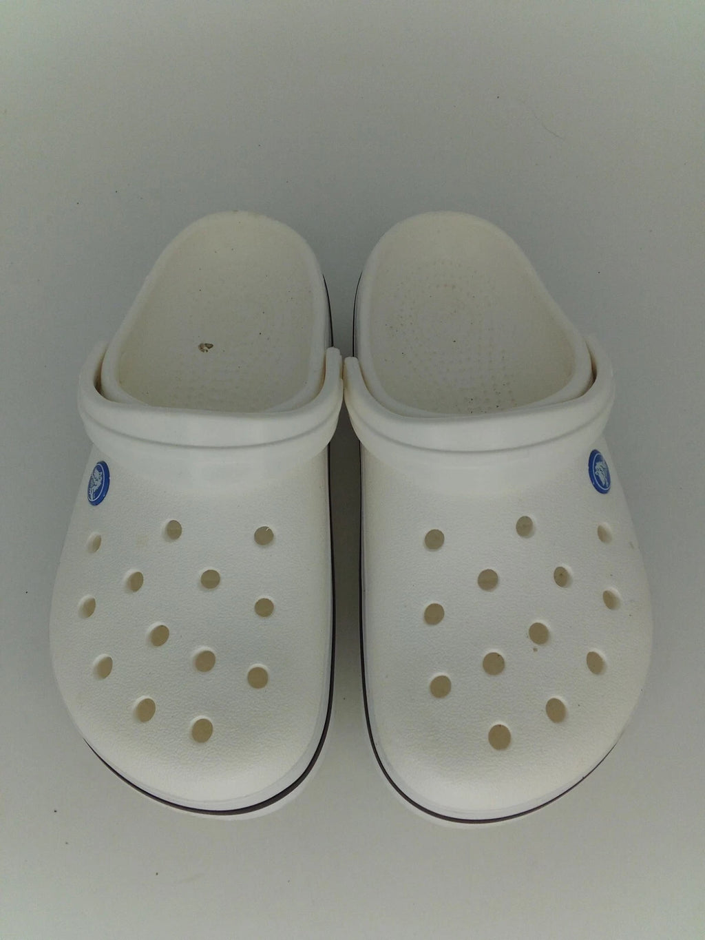Crocs Unisex Crocband Clog Sandals, White, Men's 5/Women's 7