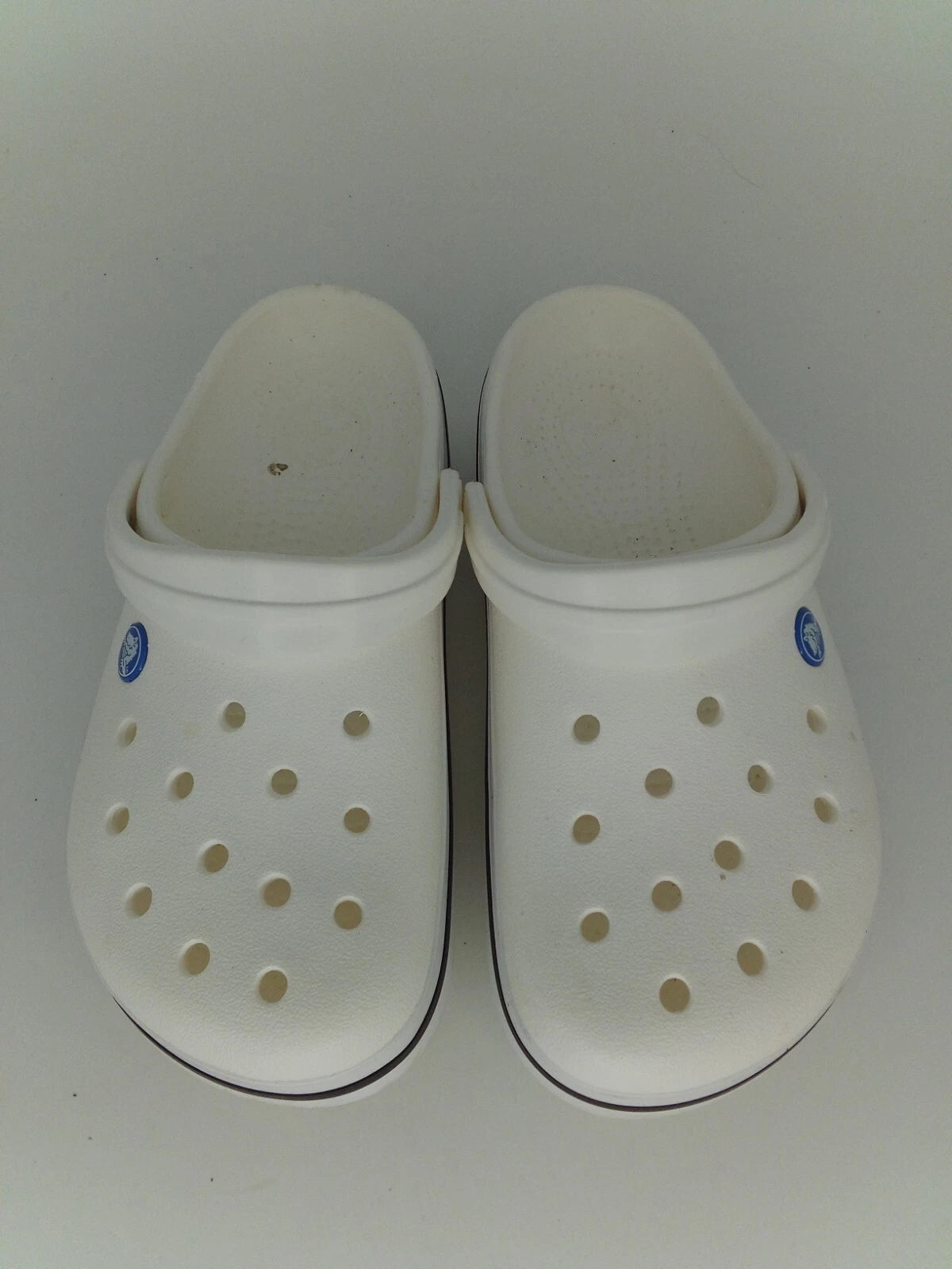 Crocs Unisex Crocband Clog Sandals, White, Men's 5/Women's 7