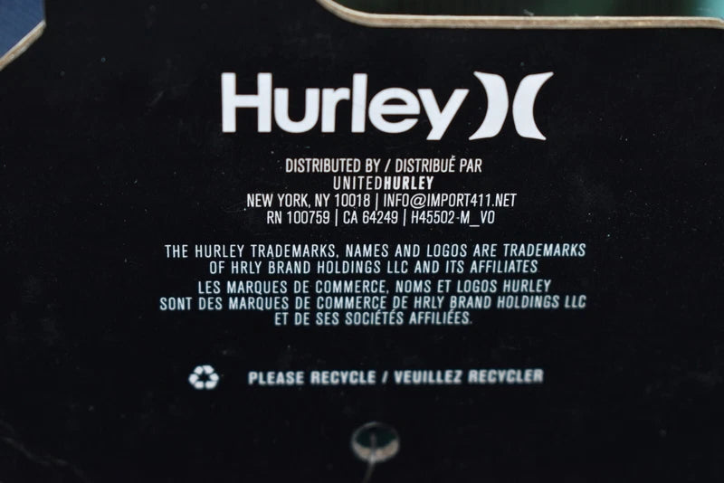 Hurley Tropical Palm Trees Turquoise Blue Flip Flops Slippers Men's Size 10 NWT