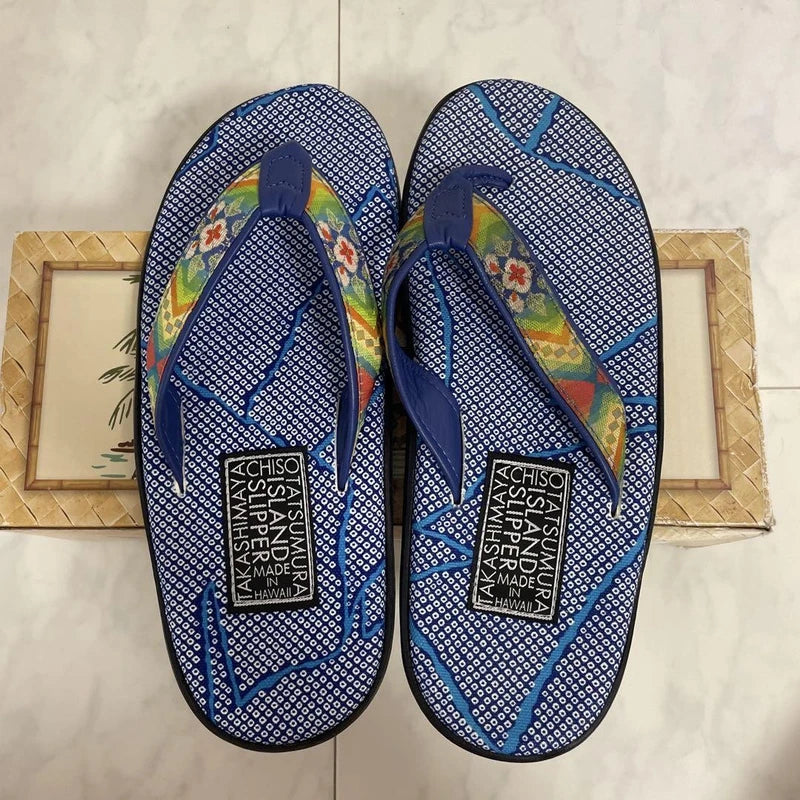 Island Slipper Chiso Collaboration Men's Sandals Blue 27cm Mint Unused Box