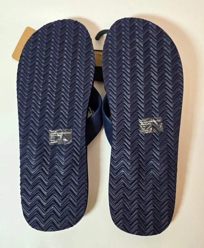 Anchor Beach and Walking Flip-Flops  Navy Blue Size L