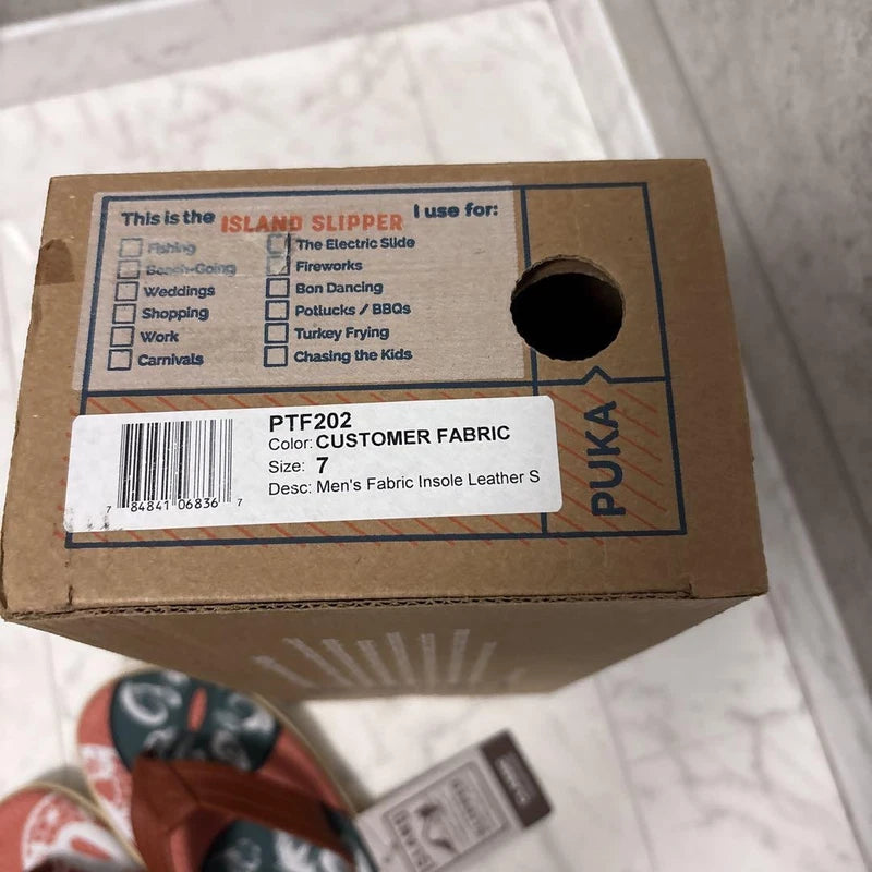 Island Slipper Men’s Hawaii Sandals Size 7 US 8 UK Mint Unused Boxed