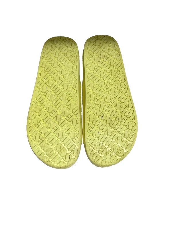 Freedom Moses Two Band Slide Yellow Women’s Unisex Casual Sandals Slippers