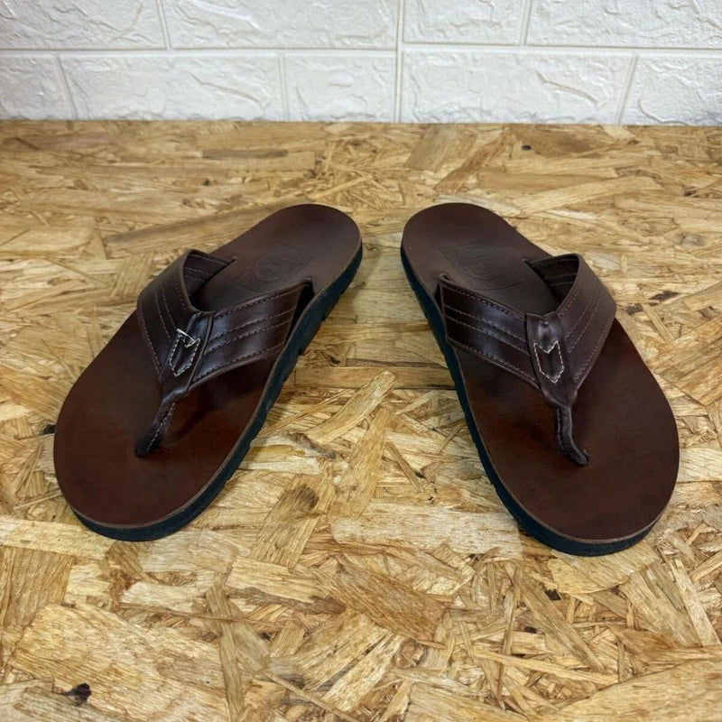 Island Slipper Chrome Excel Leather Sandals 8 US/UK Near Mint Boxed