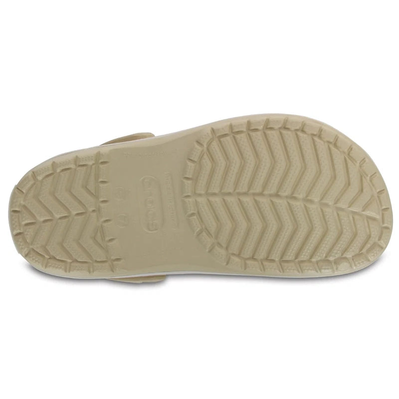 Crocs Unisex-Adult Crocband Clog, Stucco/Melon, 12 Women/10 Men