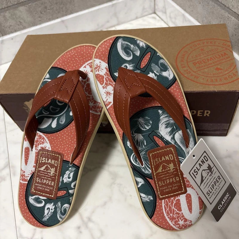 Island Slipper Men’s Hawaii Sandals Size 7 US 8 UK Mint Unused Boxed
