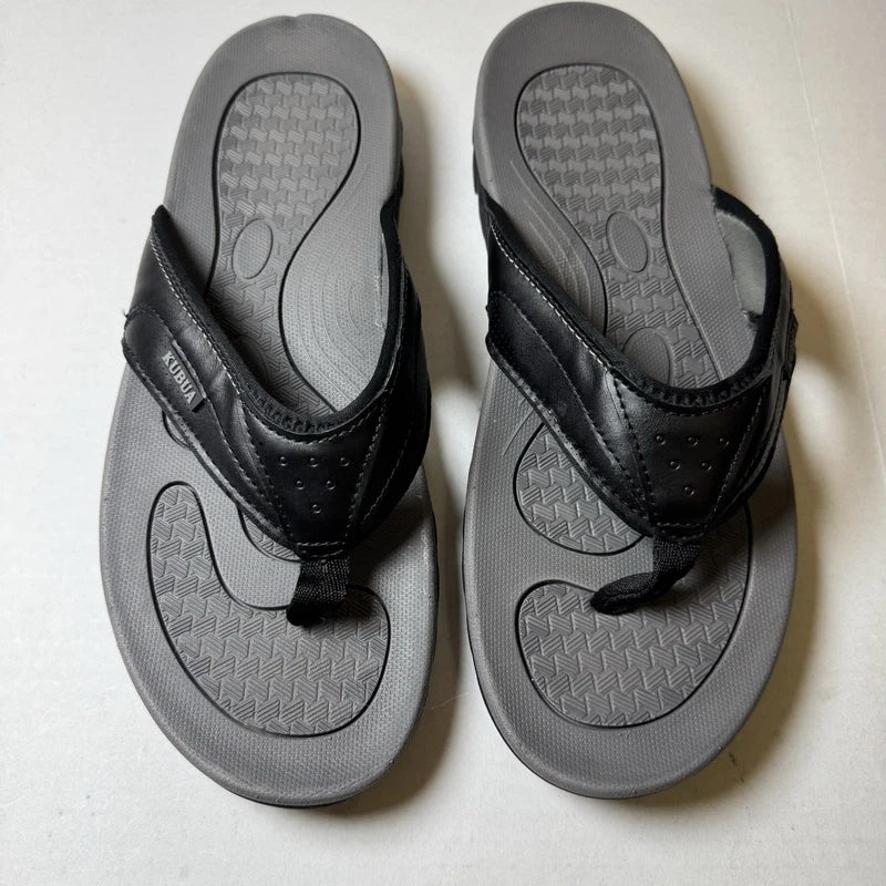 KUBUA Men's Beach Flip-Flops Water Sandals Outdoor Athletic Thong Sandals