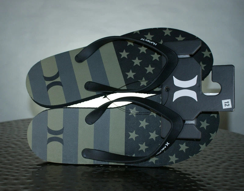 Hurley / American One and Only / Size 12 / Sandal / Flip-Flop / Slippers / olive