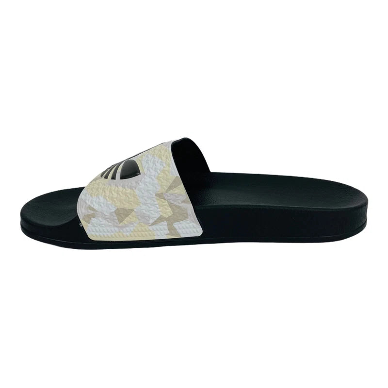 Adidas Mens Adilette Camo Sand Black Slide Sandals FW4391 Size 13 Logo Slippers