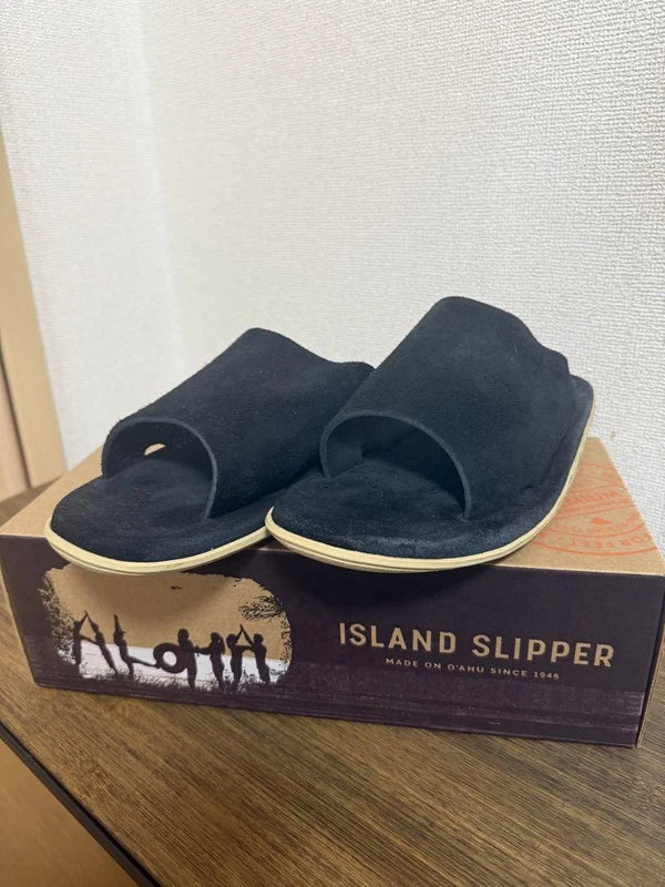 Island Slipper PTS705BHR Shower Sandals Black 10 US/28cm Mint