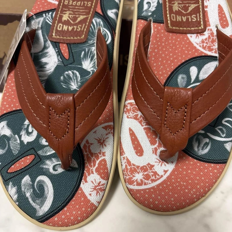 Island Slipper Men’s Hawaii Sandals Size 7 US 8 UK Mint Unused Boxed