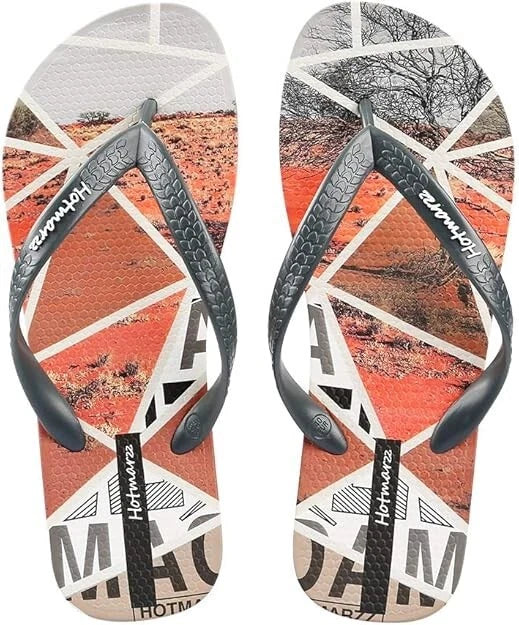 Hotmarzz Men's Flip Flops Patterns and Prints Summer Sandals Beach Slippers SZ 9