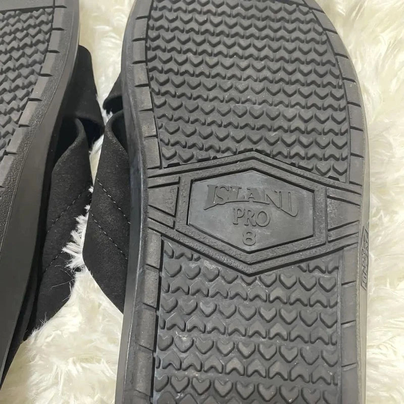 Island Slipper Men's Sandals 27cm Leather Slip-ons Pre-owned No Box