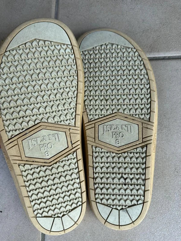 Island Slipper Navy Suede Sandals 26cm Beach Slides Rubber Sole