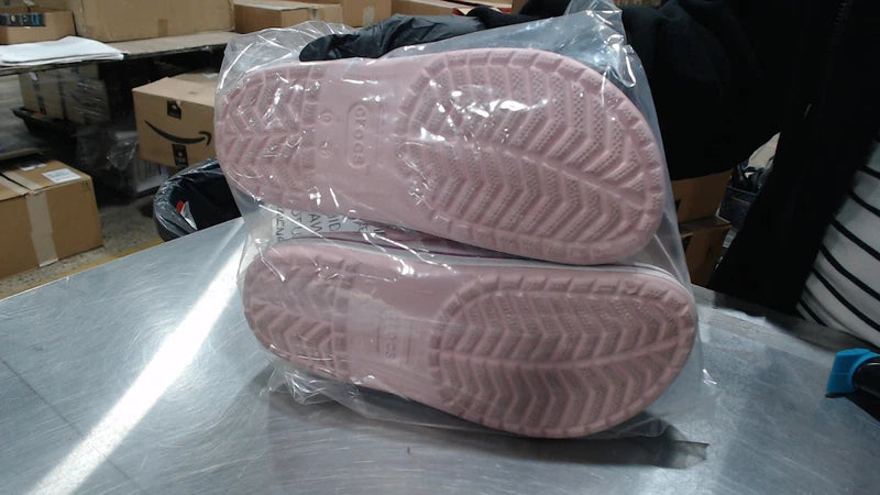 LikeNew_Crocs Unisex Men's and Women's Crocband Clog (Re_Pink Lemonade/White11