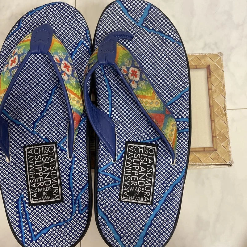 Island Slipper Chiso Collaboration Men's Sandals Blue 27cm Mint Unused Box