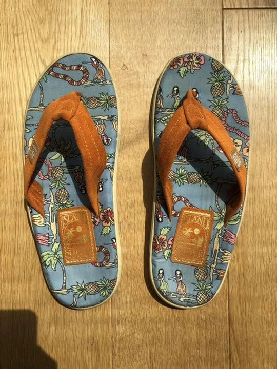 ISLAND SLIPPER x Kinashi Cycle Collaboration Men’s Slippers 27cm Deadstock