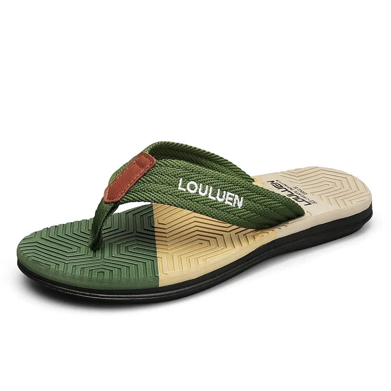 Fashion Men Light Flip Flops Slides Summer Anti-skid Man Slippers Outdoor Beach
