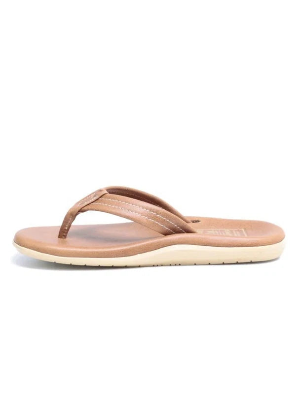 Island Slipper Leather Beach Sandals Brown 25cm Mint Unused Made in Hawaii