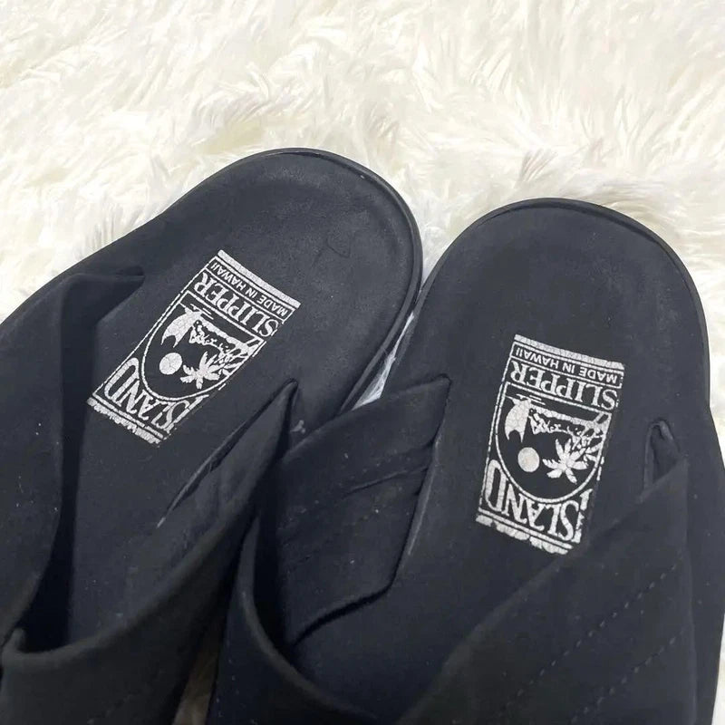 Island Slipper Men's Sandals 27cm Leather Slip-ons Pre-owned No Box