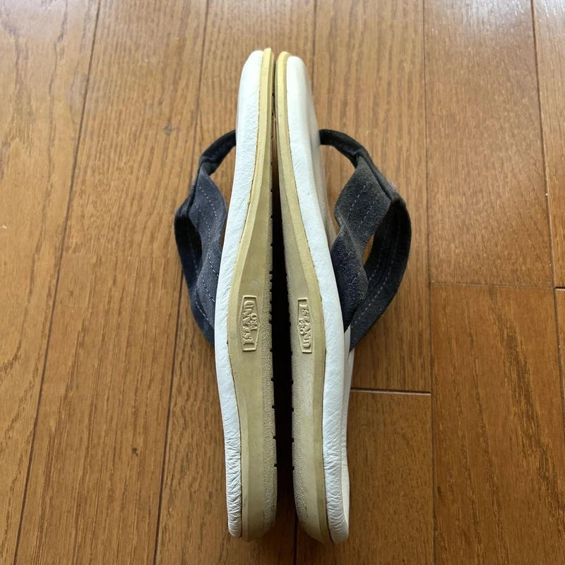 Island Slipper Island Pro 6 Sandals White/Navy Size 7 Pre-Owned Hawaii