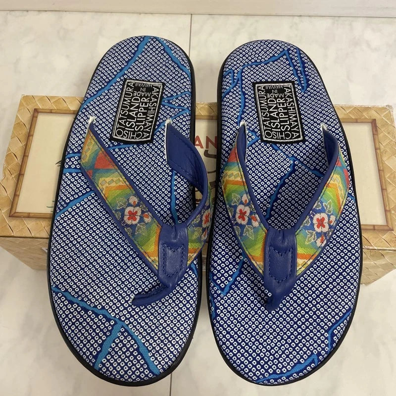 Island Slipper Chiso Collaboration Men's Sandals Blue 27cm Mint Unused Box