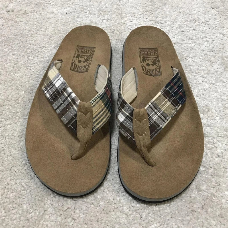 Island Slipper Suede Sandals Men 9 US 27cm Mint Slip-On Shoes