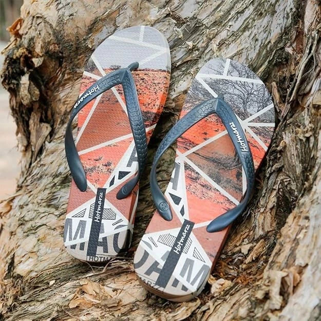 Hotmarzz Men's Flip Flops Patterns and Prints Summer Sandals Beach Slippers SZ 9