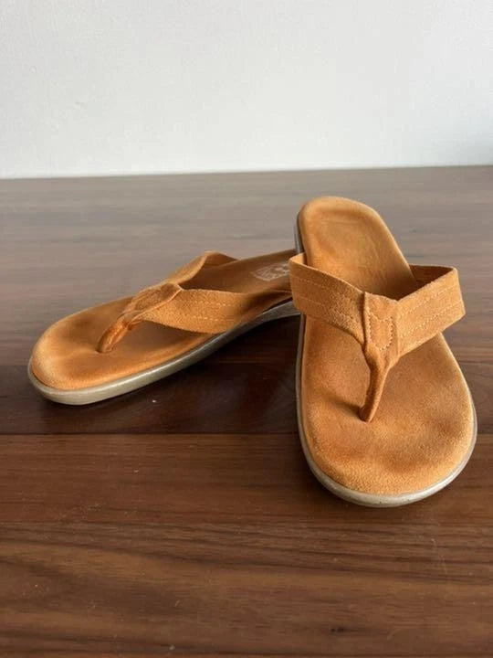 Island Slipper United Arrows Orange Suede Sandals 11 US/UK Mint with Box